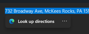 Windows 11 Suggested Action For Addresses