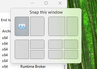 New Snap Layout with title and window icon