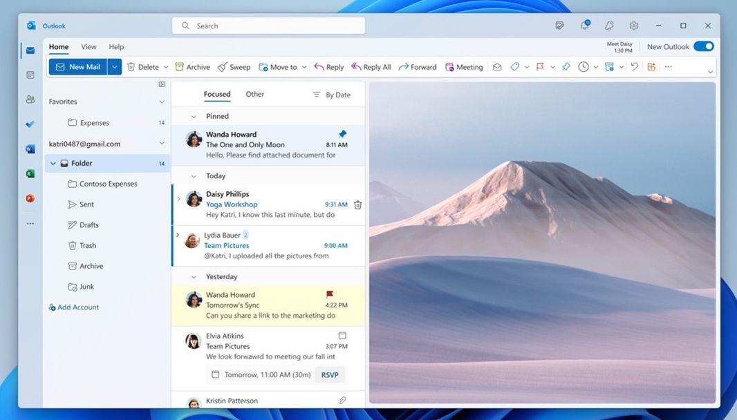 Microsoft Delays Enforcement Of The New Outlook Until The End Of 2024   Outlook Gmail 