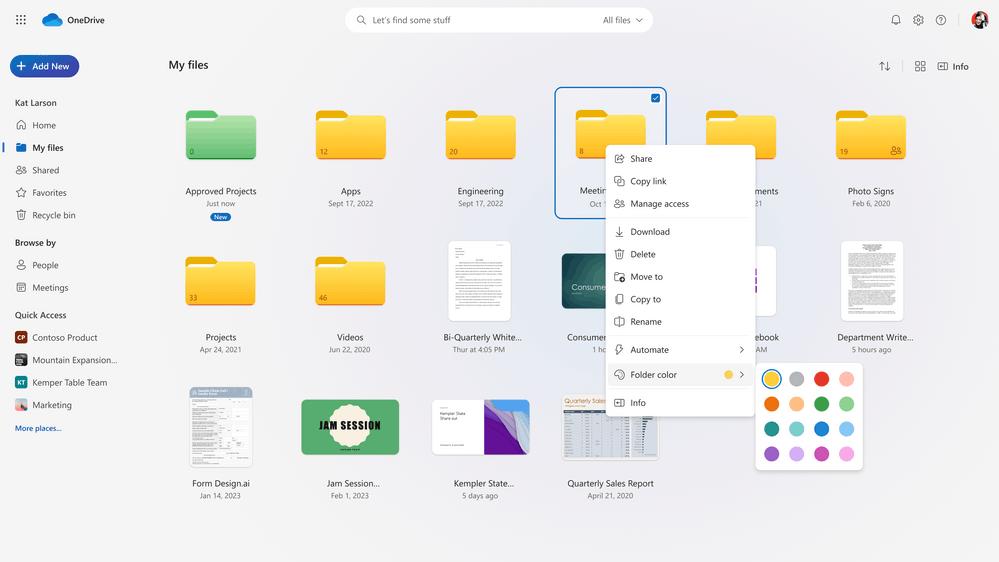 Color Folders Change