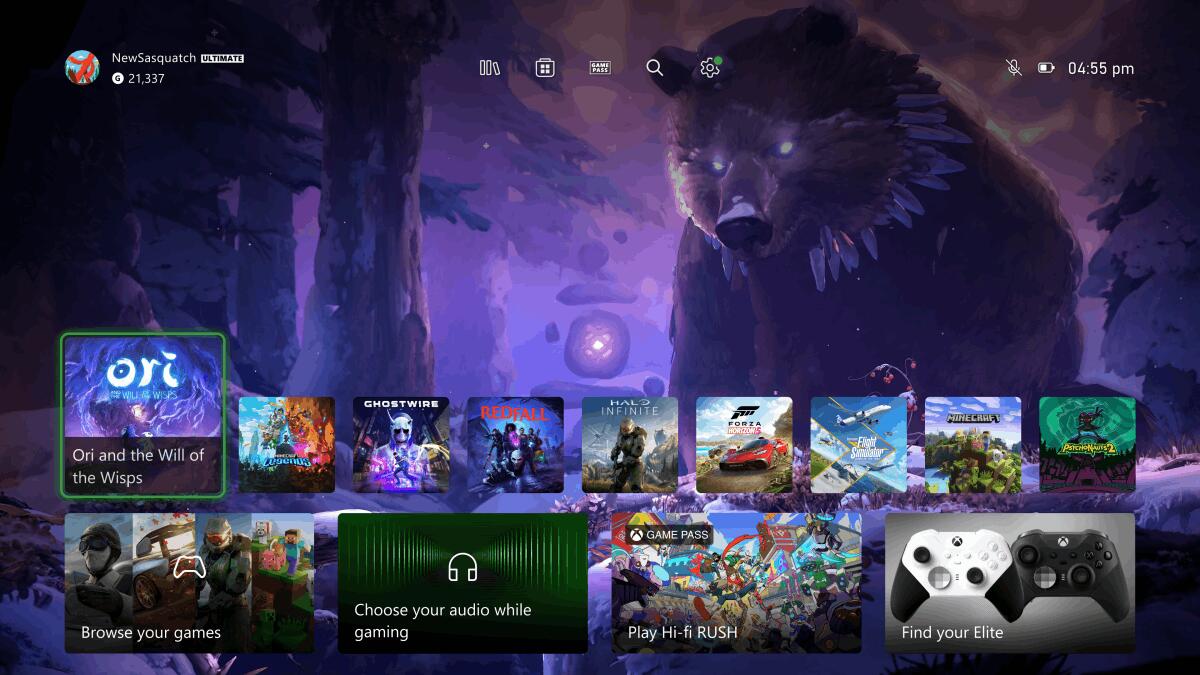 New Xbox Home Dashboard