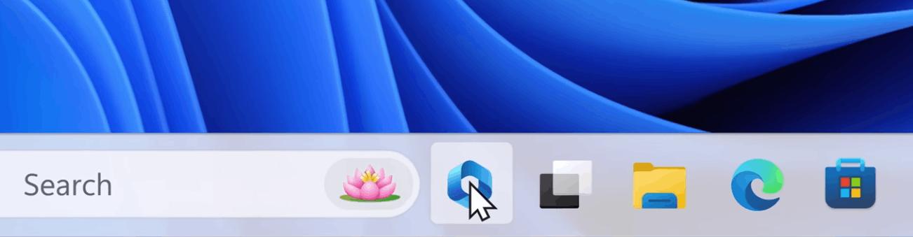 Windows 11 Copilot Taskbar Button