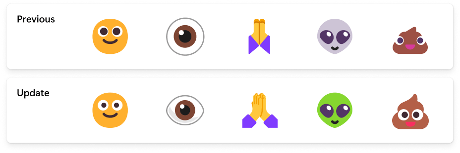 Emoji Design updates