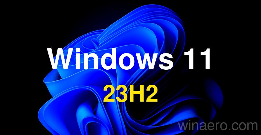 Window 11 version 23H2 will be a small cumulative update