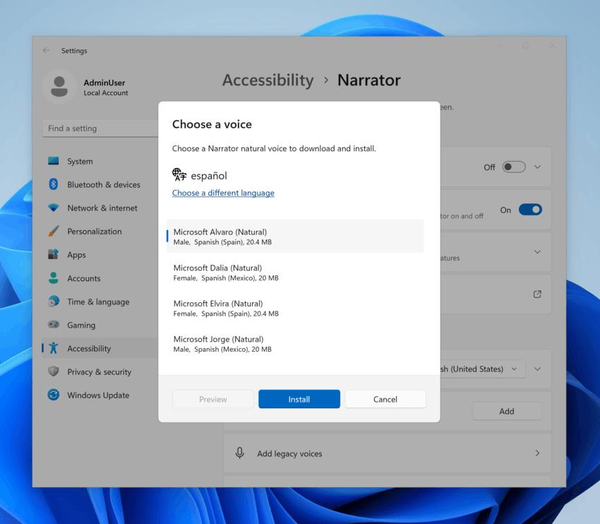 Windows 11 Natural Voices Es ES And Es MX