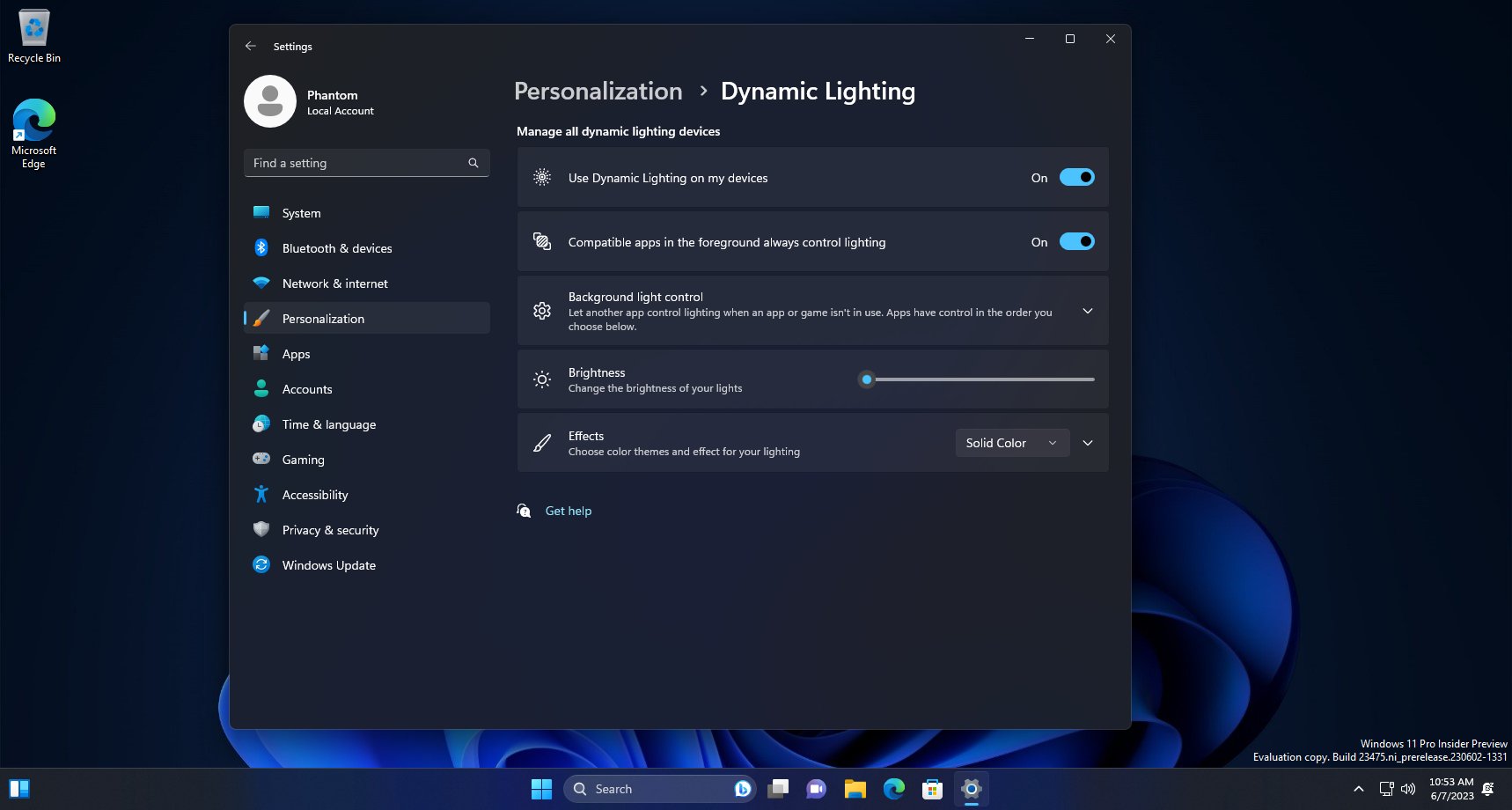 Dynamic Lighting In Build 23475