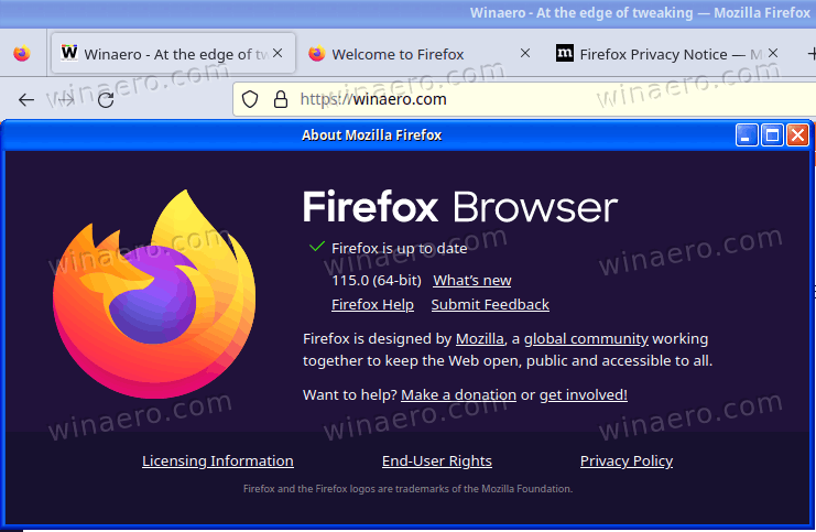 Firefox 115 Released