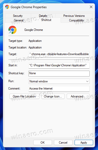 Chrome Restore Classic Download Panel