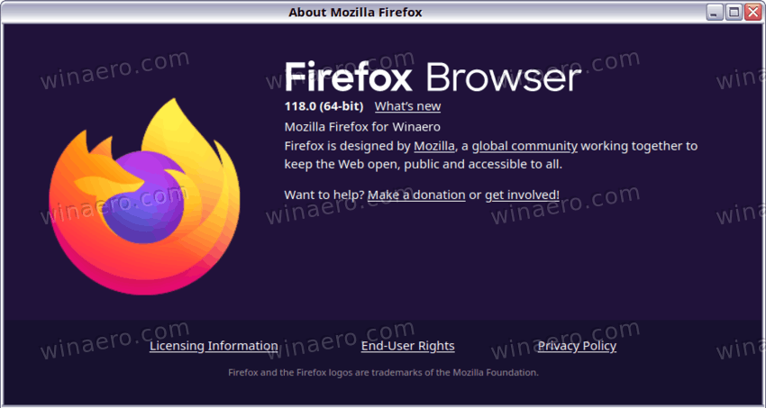 Firefox 118