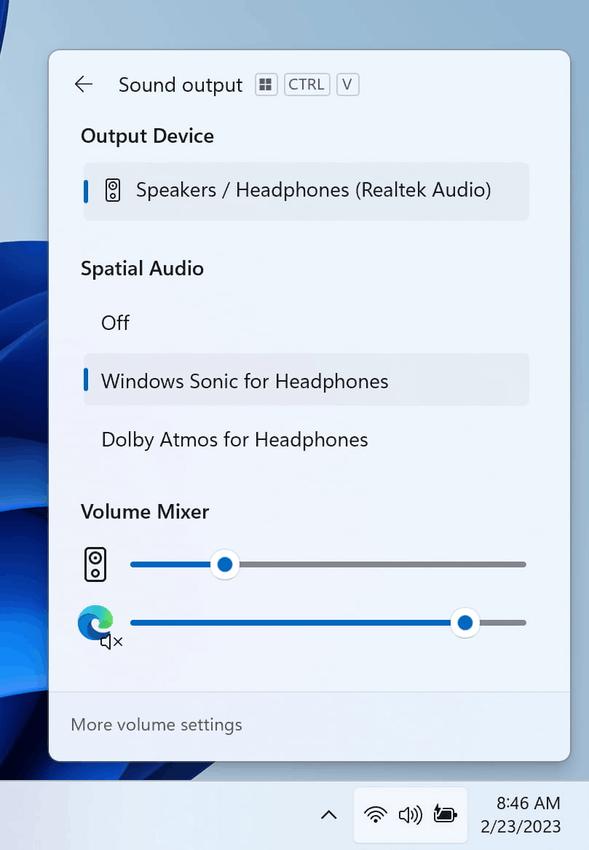 Volume Mixer Windows 11 23h2 Moment 4