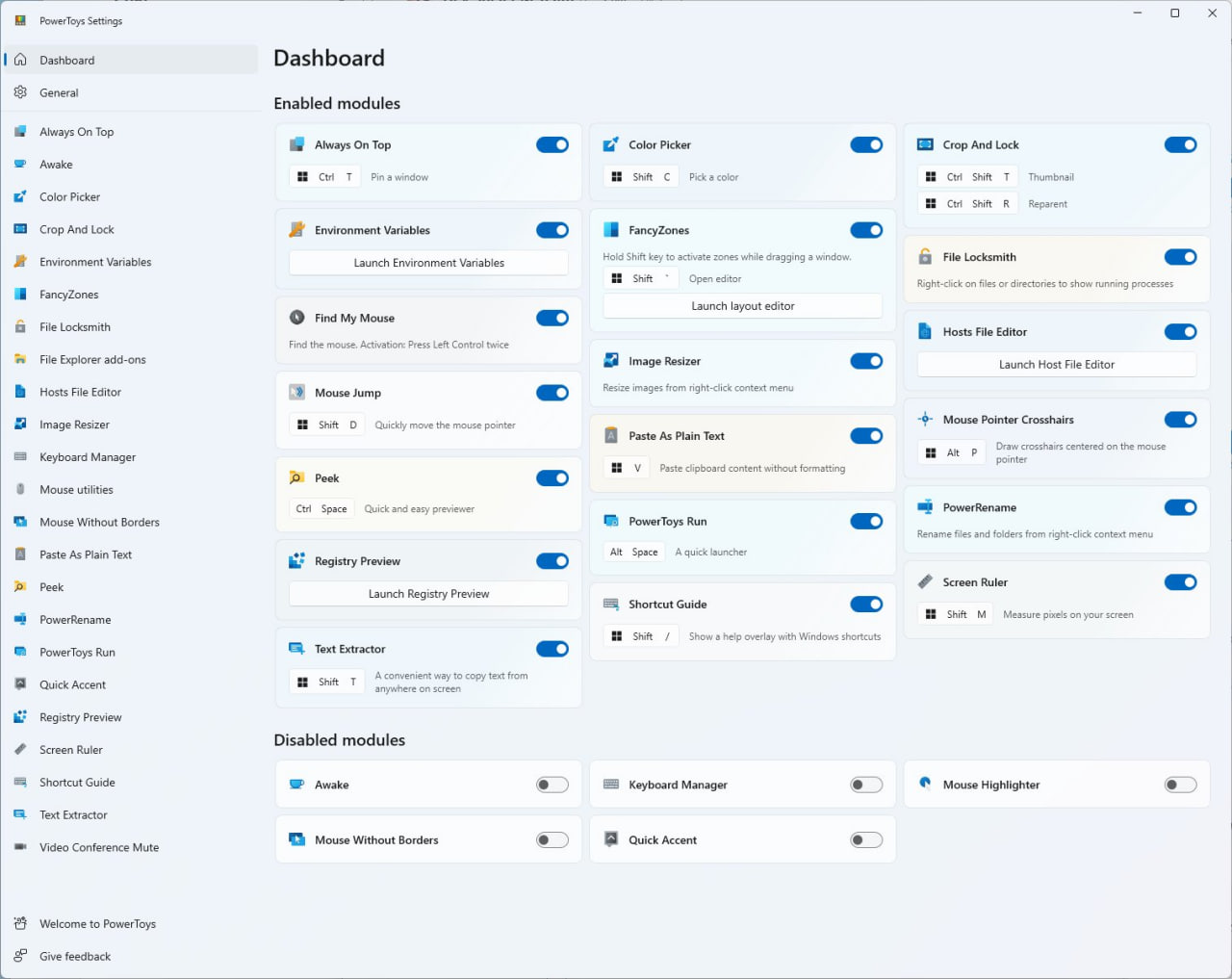 PowerToys 0.75 Environment Variables Editor Dashboard