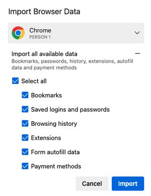Import Extensions From Chrome
