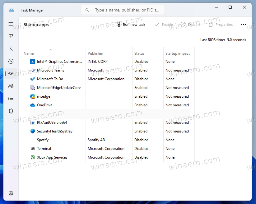 Fix Empty Startup Page In Task Manager