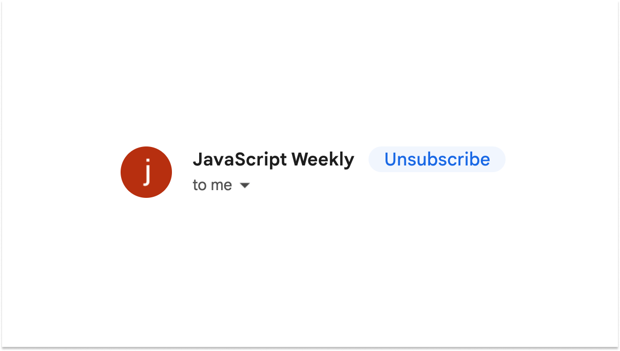 A New Unsubscribe Button Example