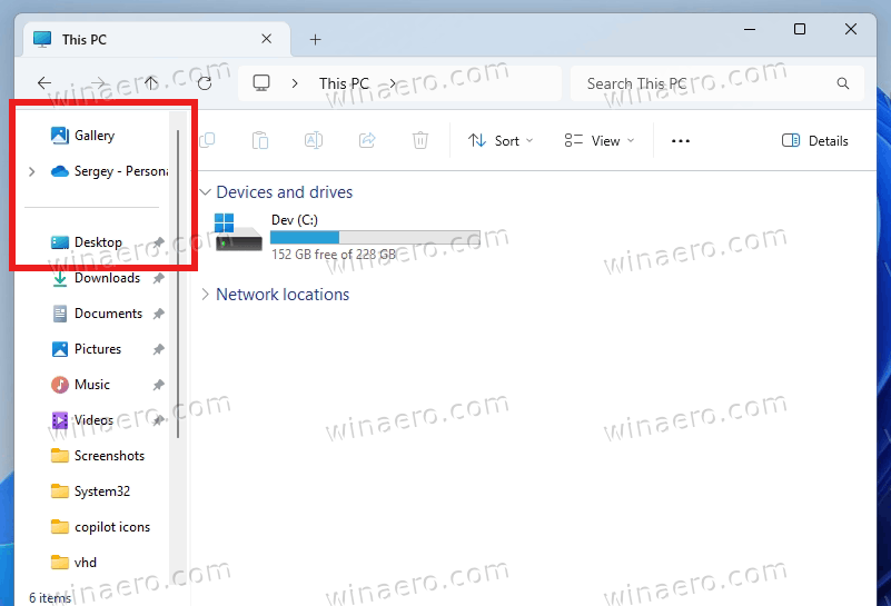 Home Is Removed From File Explorer