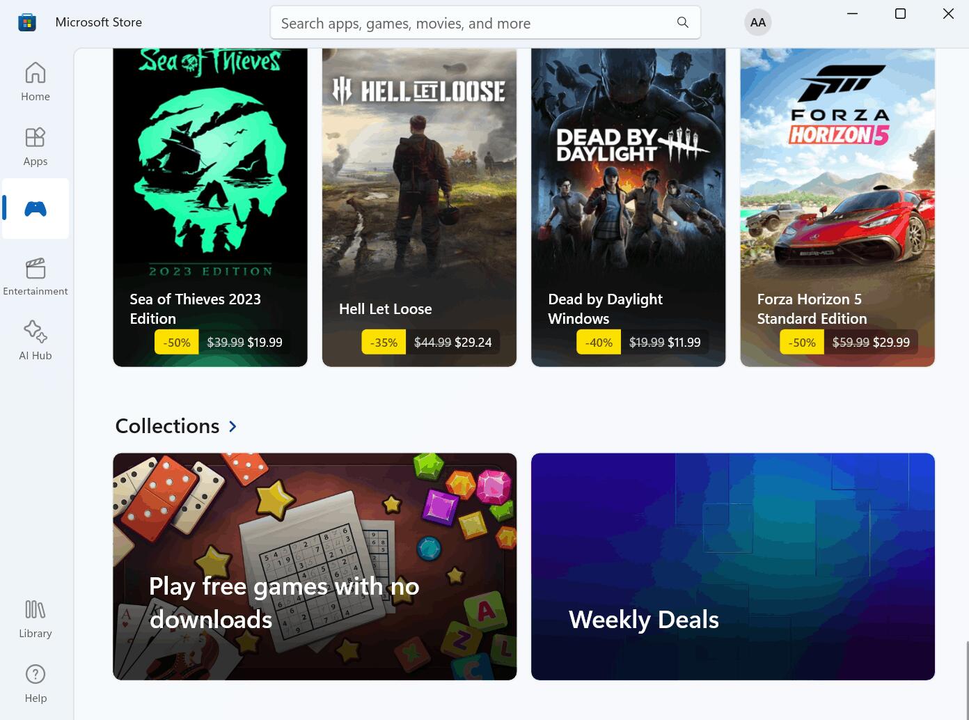 Collections In Microsoft Store