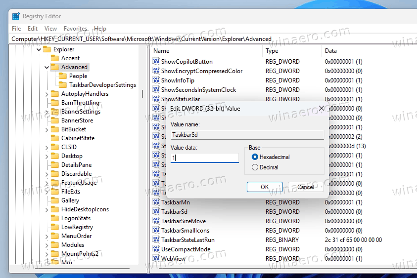 Windows 11 Enable The Rightmost Show Desktop Taskbar Button