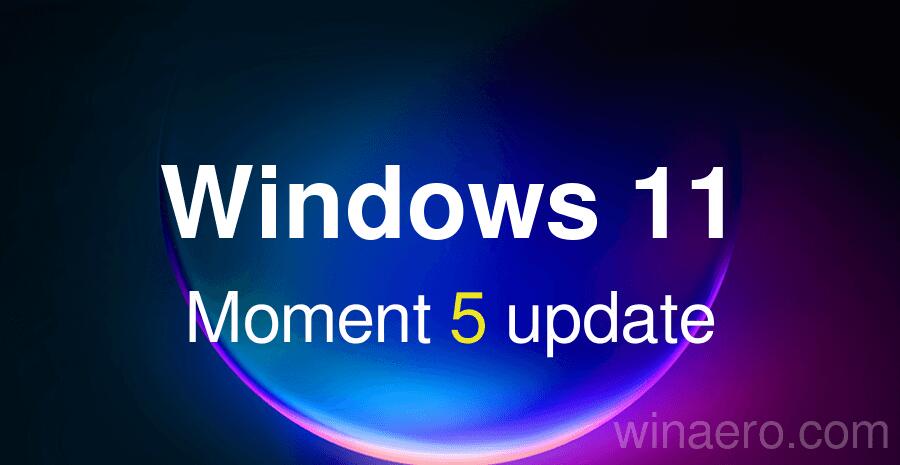 Windows 11 Moment 5 Banner
