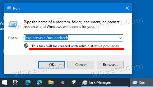 Windows 10 Is Running Explorer Elevated
