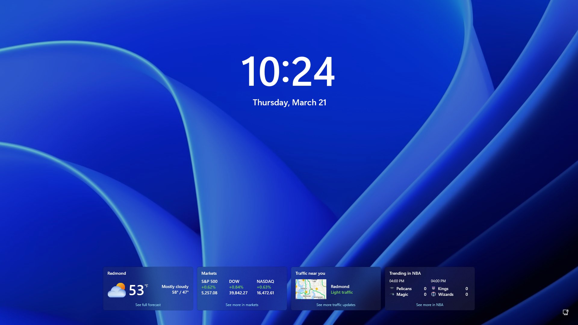 Windows 11 New Lock Screen Widgets