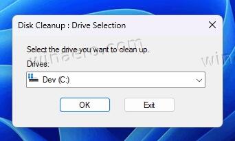 select the C: drive