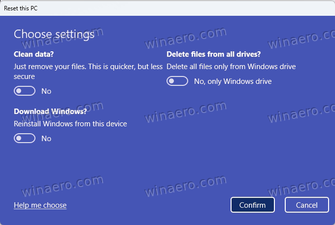 Windows 11 Reset From Settings Clean Data