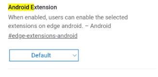 Enable Extension Support In Edge Android