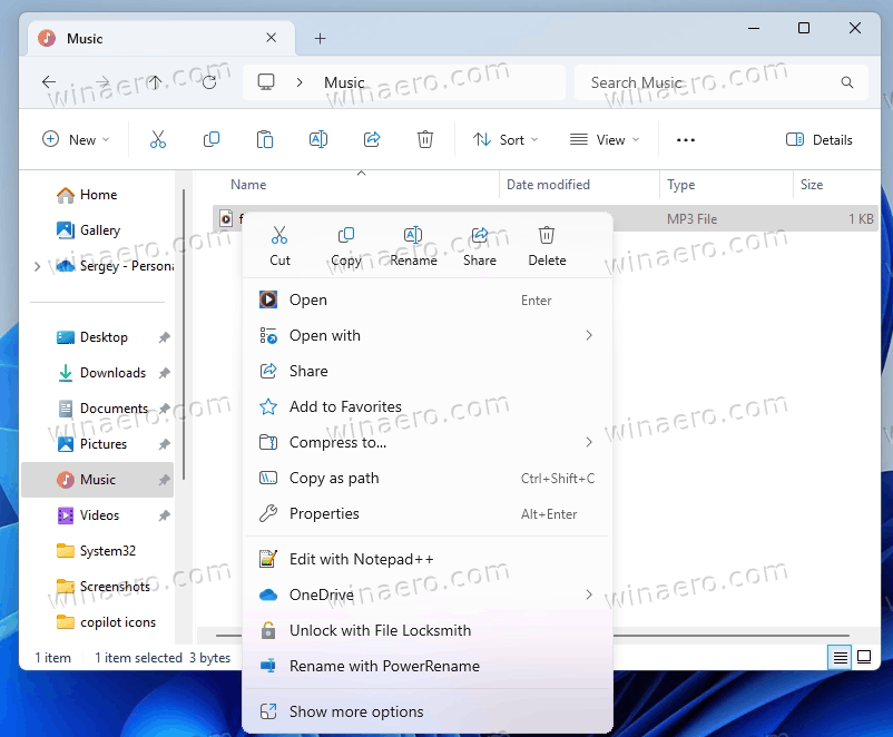 Windows 11 New Menu