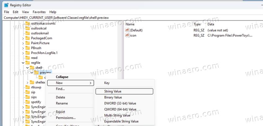 New String Value ProgrammaticAccessOnly