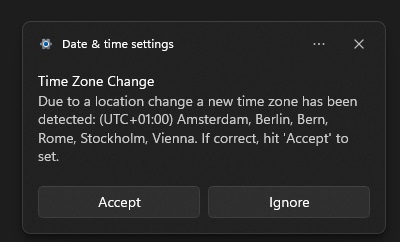 Windows 11 Timezone Bug