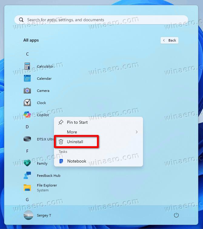 Windows 11 Uninstall Copilot