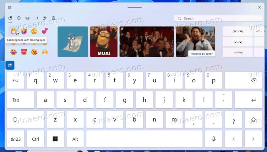 Select An Emoticon From The Touch Keyboard
