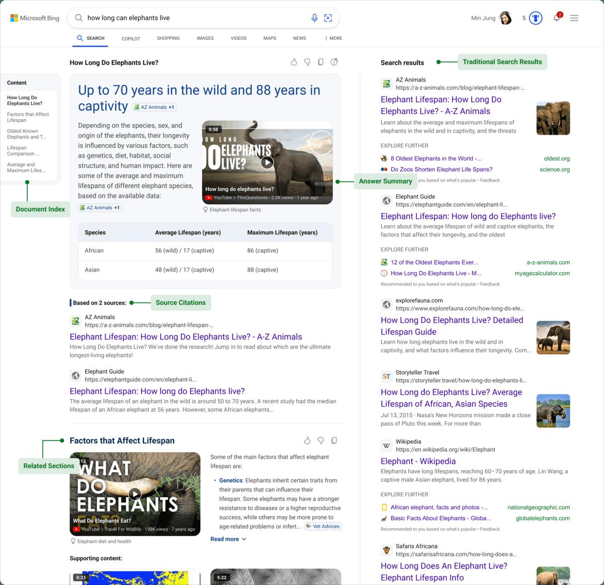 Bing Update AI Results