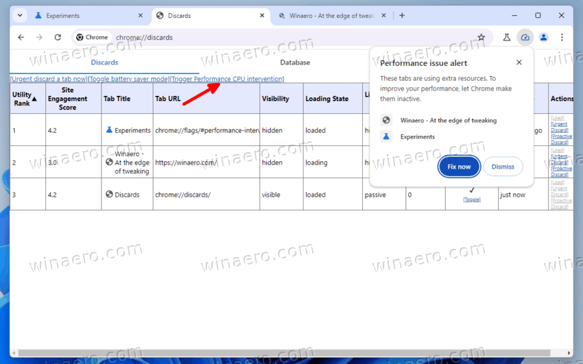 Chrome Resource Usage Notification