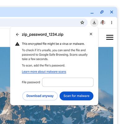 Chrome Password Request For Encrypted Archives