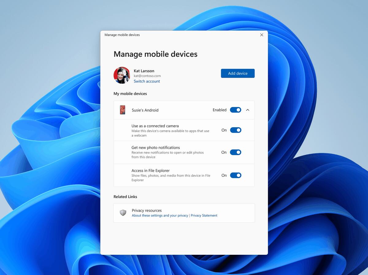 Manage Mobile Devices Access In File Explorer