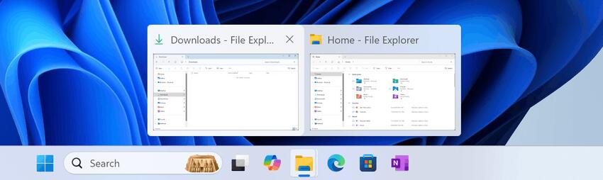 Beta Build 22635 3930 Updated Taskbar Previews