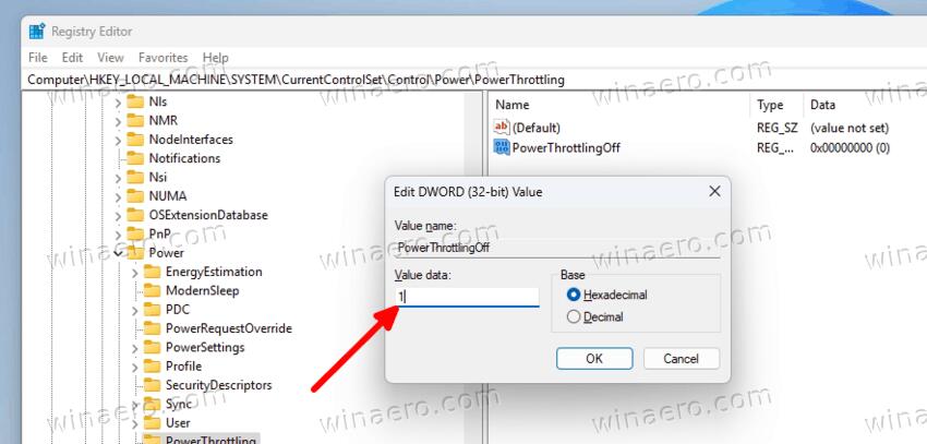 Disable Power Throttling In Windows 11 For All Apps