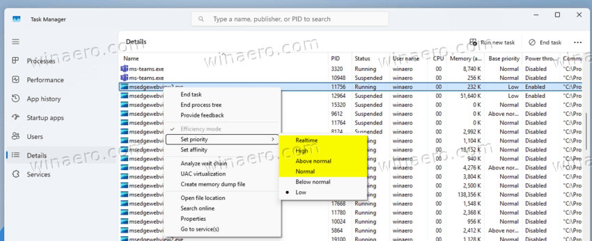 Prevent CPU Throttling For A Process