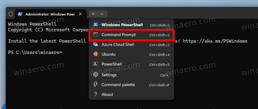 Select Command Prompt