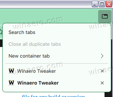 Firefox All Tab Menu