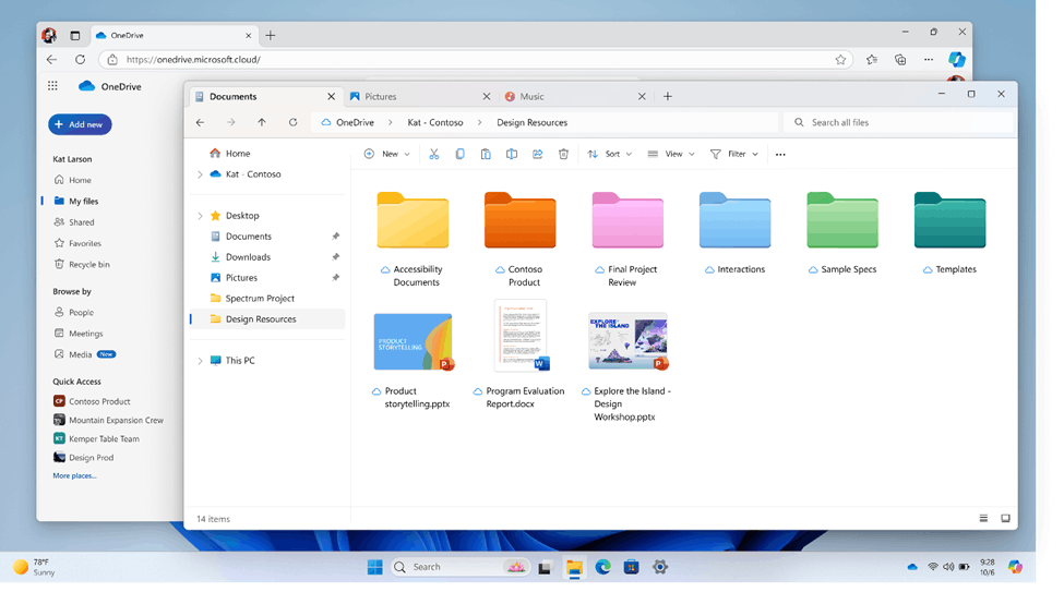 Colored folders in File Explorer