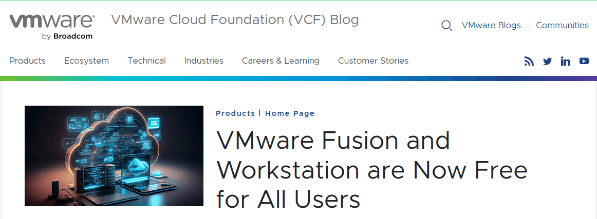 VMware Fusion And Workstation Are Now Free For All Users