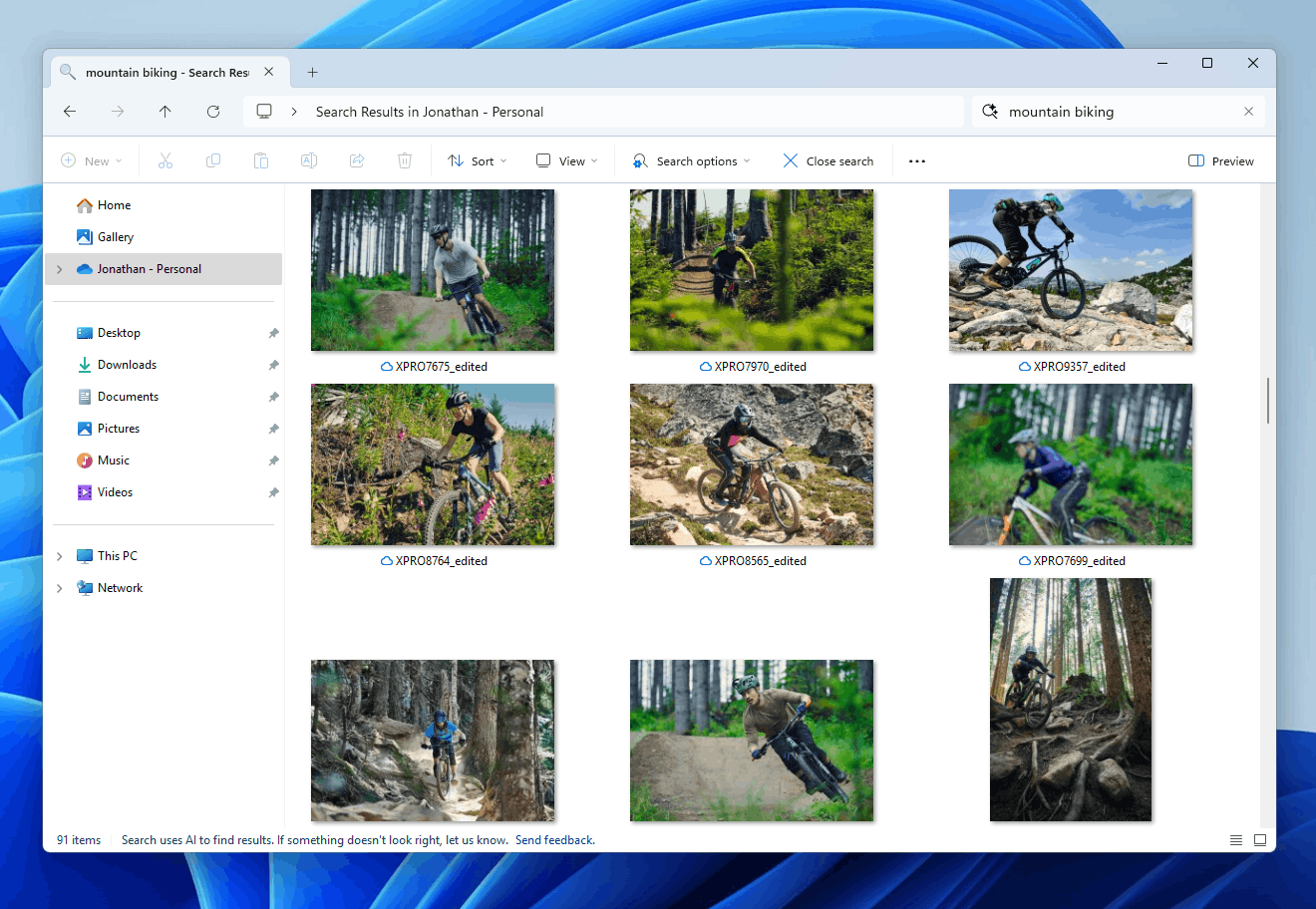 File Explorer Cloud Search Mountain Bike Cloud Photos