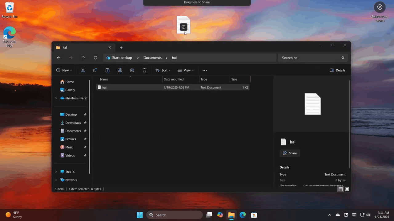 Windows 11 Drag Tray New Share Ui 01