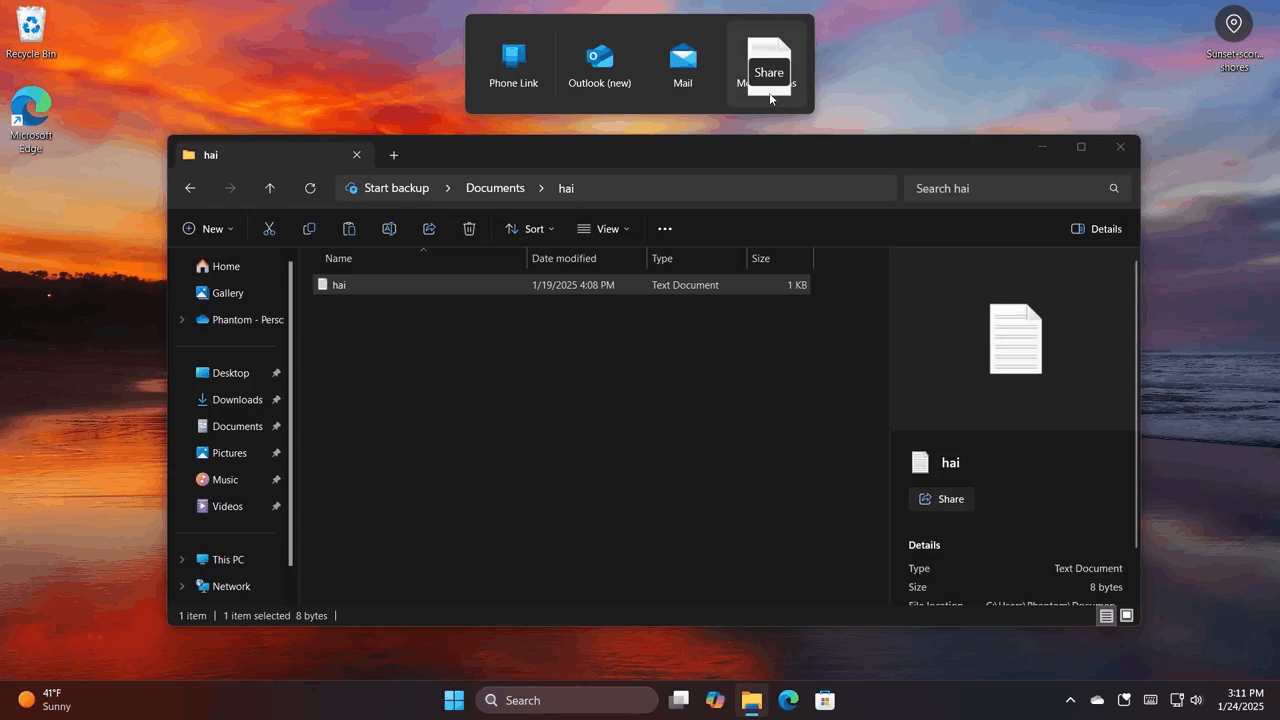 Windows 11 Drag Tray New Share Ui 03