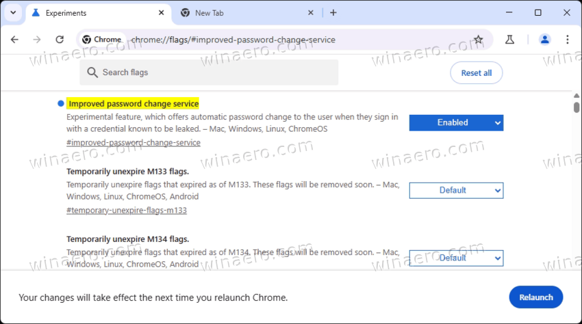 Chrome Enable AI Automatic Password Change