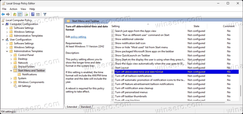 Turn Off Abbreviated Time And Date Format