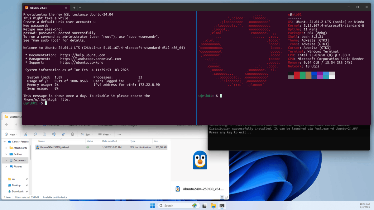 Ubuntu On WSL New Image Format