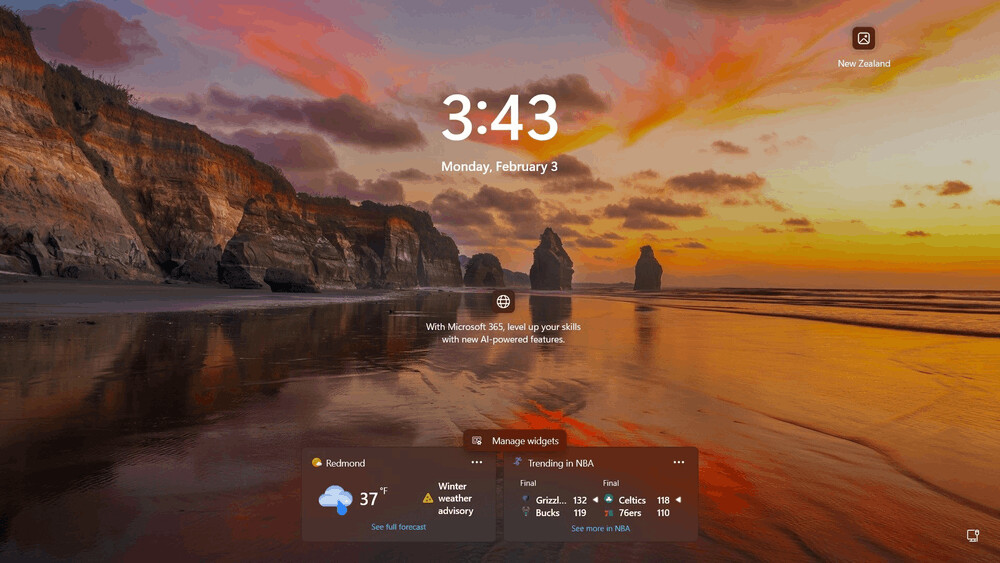 Windows 11 Lock Screen Widgets